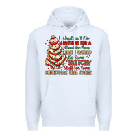 White sketchy stuff for some christmas tree cakes Premium Hoodie - MaliasSmallBusiness