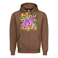 Chestnut eyes leopard halloween patch Zipper Hoodie - BundleAndBundleShop