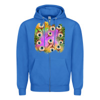 True Royal eyes leopard halloween patch Zipper Hoodie - BundleAndBundleShop