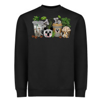 Black koala coffee cups Heavyweight Sweatshirt - texasbilliewilder