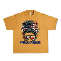 Peanut Butter americanmom messy bun Urban Heavy Tee - BarkalooDesign