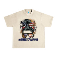 Sandshell americanmom messy bun Urban Heavy Tee - BarkalooDesign