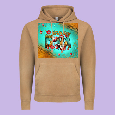 Birthday Diva Vintage Hoodie Designed By Ranaportraitstore