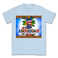 Dusty Blue all American girl Classic Tee - HRA Design Shop