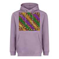 Lavender mardi gras leopard glitter bead Heavyweight Hoodie - BarkalooDesign