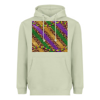 Matcha mardi gras leopard glitter bead Heavyweight Hoodie - BarkalooDesign