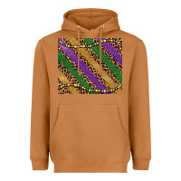 Meerkat mardi gras leopard glitter bead Heavyweight Hoodie - BarkalooDesign