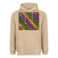 Mushroom mardi gras leopard glitter bead Heavyweight Hoodie - BarkalooDesign