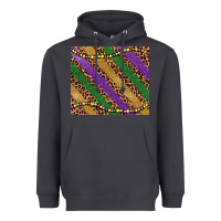 Smoke mardi gras leopard glitter bead Heavyweight Hoodie - BarkalooDesign