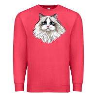 Cardinal Ragdoll Face Cat Premium Sweatshirt - LillyAllenDesigns