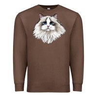 Chestnut Ragdoll Face Cat Premium Sweatshirt - LillyAllenDesigns
