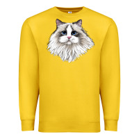 Lemon Ragdoll Face Cat Premium Sweatshirt - LillyAllenDesigns