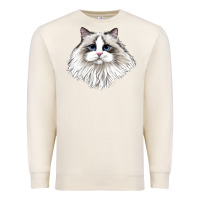 Sandshell Ragdoll Face Cat Premium Sweatshirt - LillyAllenDesigns