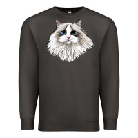 Smoke Ragdoll Face Cat Premium Sweatshirt - LillyAllenDesigns