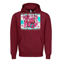 Burgundy in october we wear pink Zipper Hoodie - JahusDesignShop