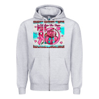 Heather Grey in october we wear pink Zipper Hoodie - JahusDesignShop