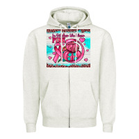 Oatmeal Heather in october we wear pink Zipper Hoodie - JahusDesignShop