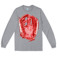 Heather Grey Catchers Mitt Fa Element Long Sleeve Tee - FaDigitalArtStudio