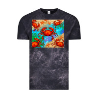 Cloud Black crab Vintage Tee - BarkalooDesign