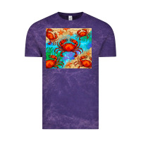 Cloud Purple crab Vintage Tee - BarkalooDesign