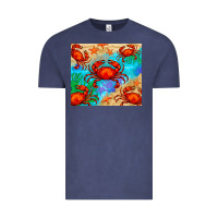 Vintage Denim crab Vintage Tee - BarkalooDesign