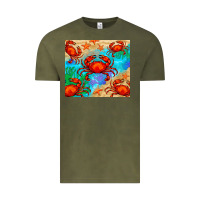 Vintage Olive crab Vintage Tee - BarkalooDesign