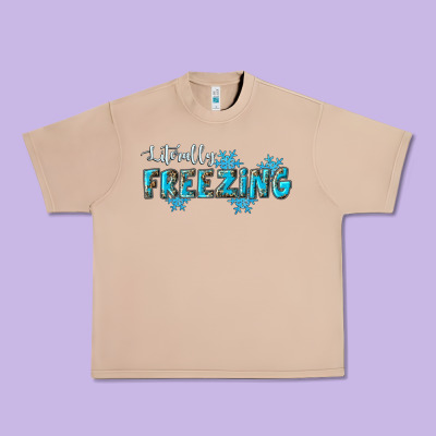 Literally Freezing Winter Urban Heavy Tee Designed By Ranaportraitstore