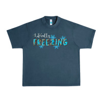 Midnight Navy literally freezing winter Urban Heavy Tee - RanaPortraitStore