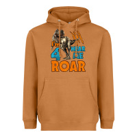 Meerkat i'm four hear me roar dinosaur birthday Heavyweight Hoodie - LillyAllenDesigns