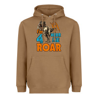 Toasted Coconut i'm four hear me roar dinosaur birthday Heavyweight Hoodie - LillyAllenDesigns