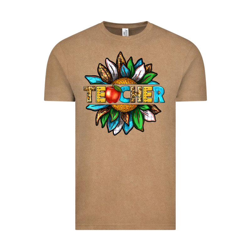 Teacher Sunflower Tbw Vintage Tee by texasbilliewilder | Teevron