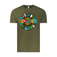 Vintage Olive teacher sunflower tbw Vintage Tee - texasbilliewilder