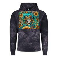 Cloud Black bull skull sunflowers Vintage Hoodie - RanaPortraitStore