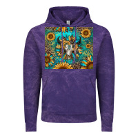 Cloud Purple bull skull sunflowers Vintage Hoodie - RanaPortraitStore