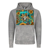 Cloud Rock bull skull sunflowers Vintage Hoodie - RanaPortraitStore