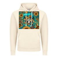 Vintage Artic bull skull sunflowers Vintage Hoodie - RanaPortraitStore