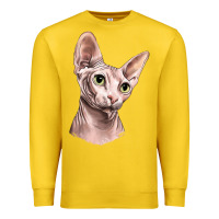 Lemon Sphynx Cat Premium Sweatshirt - LillyAllenDesigns