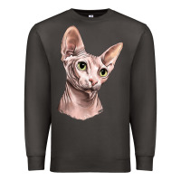 Smoke Sphynx Cat Premium Sweatshirt - LillyAllenDesigns