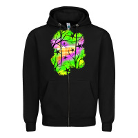 Black star halloween patch Zipper Hoodie - BundleAndBundleShop