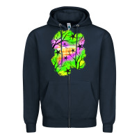 Navy star halloween patch Zipper Hoodie - BundleAndBundleShop