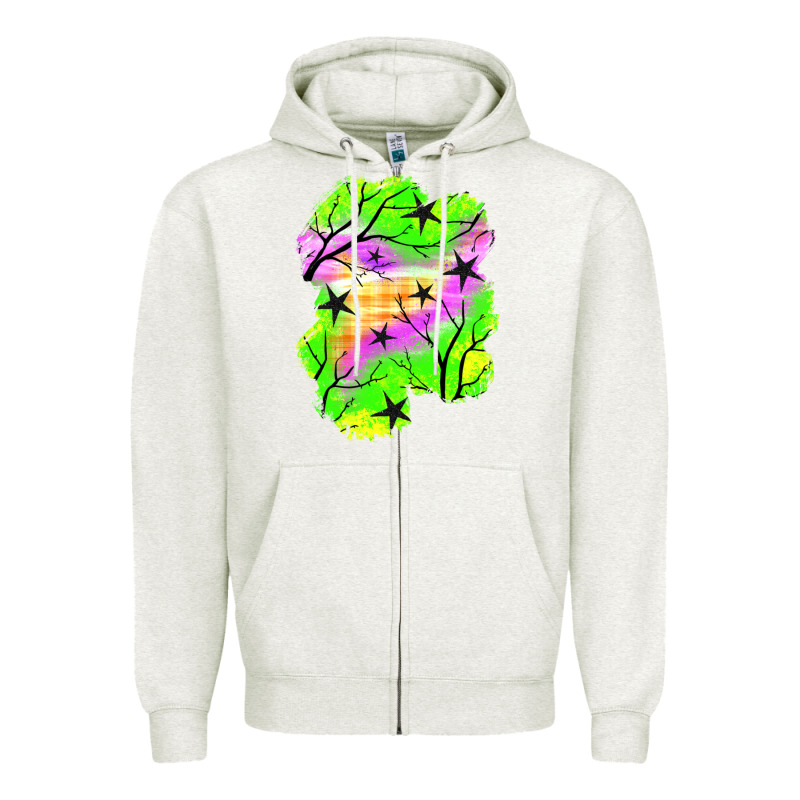 Star Halloween Patch Zipper Hoodie by BundleAndBundleShop | Teevron