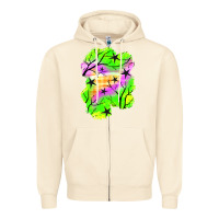 Sandshell star halloween patch Zipper Hoodie - BundleAndBundleShop