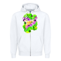 White star halloween patch Zipper Hoodie - BundleAndBundleShop