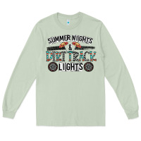 Matcha summer night & dirt track lights Long Sleeve Tee - CowhideDigitalArt