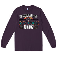Plum summer night & dirt track lights Long Sleeve Tee - CowhideDigitalArt