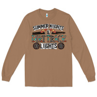 Toasted Coconut summer night & dirt track lights Long Sleeve Tee - CowhideDigitalArt