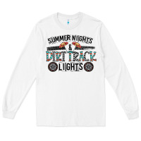 White summer night & dirt track lights Long Sleeve Tee - CowhideDigitalArt