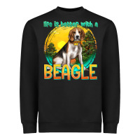 Black life is better with a beagle Heavyweight Sweatshirt - texasbilliewilder