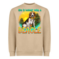 Mushroom life is better with a beagle Heavyweight Sweatshirt - texasbilliewilder