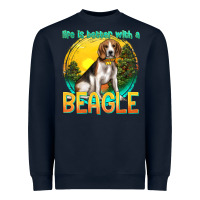 Navy life is better with a beagle Heavyweight Sweatshirt - texasbilliewilder